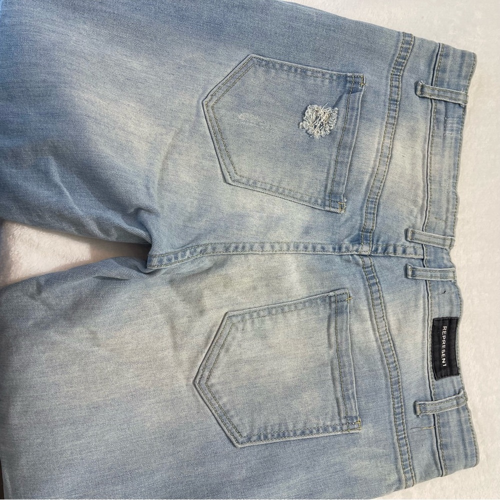 REPRESENT WOMENS SIZE 32 DISTRESSED JEANS - Picture 6 of 7